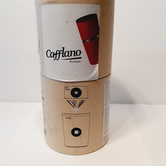 Cafflano Klassic Portable All in One Pour Over Manual Coffee Maker Red - Picture 7 of 12